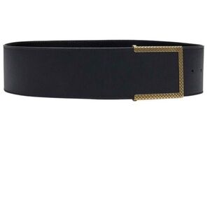 Bottega Veneta Black Belt Bag with Gold Detail